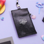 MOONLIGHT TWINKLE NECK ZIPPER CASE [Black] | ID Badge Holder | Lanyard