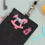 MOONLIGHT TWINKLE NECK ZIPPER CASE [Black] | ID Badge Holder | Lanyard