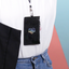 MOONLIGHT TWINKLE NECK ZIPPER CASE [Black] | ID Badge Holder | Lanyard