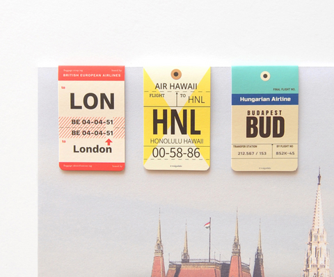 Magnetic Bookmarks _ Airline AL101 3P