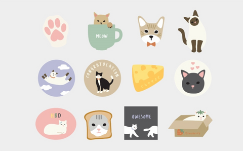Dailylike Sticker Pack [02 Cat]