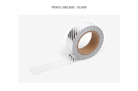 Masking Tape [47 Pencil obilque : silver]