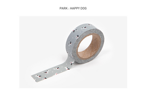 Masking Tape [45 Park : Happy dog]