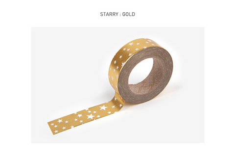 Masking Tape [38 Starry : gold]