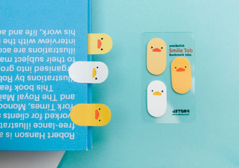 Smile Tab Sticky Notes [Duck] | Bookmark Tabs