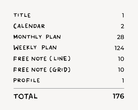 2025 Doodling Weekly Planner [3colors] | 2025 Weekly Diary