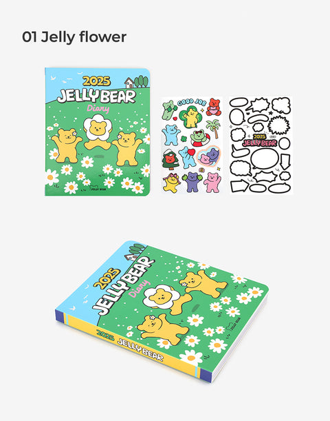 2025 Jelly Bear Weekly Diary [3types] | 2025 Weekly Planner