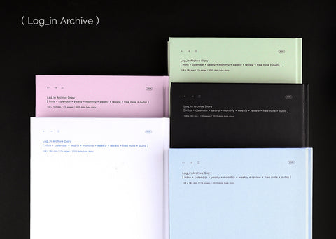 2025 Log_in Archive Weekly Planner [5colors] | Weekly Diary