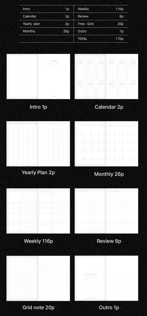 2025 Log_in Archive Weekly Planner [5colors] | Weekly Diary