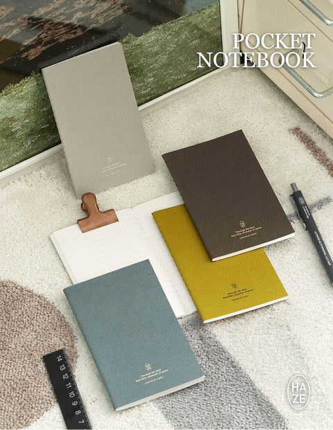 Haze Pocket Line Notebook [4colors] | Ruled Notebook