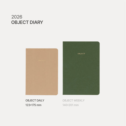 2026 Object Daily Planner [5colors]
