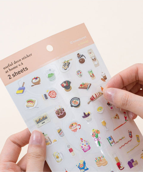 Useful Deco Stickers _ At Home v.4 [3types]