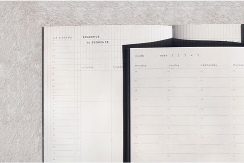 Sequence to Sequence Weekly Planner (6months) [4types]