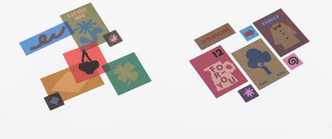 LIFE&PIECES Square Sticker Set | 6sheets