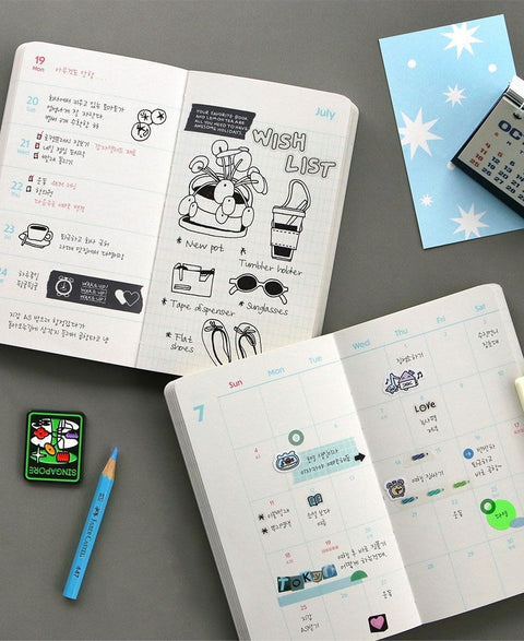 2027 Slow Weekly Diary [4types] | Compact Handy Weekly Diary