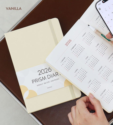 2026 PRISM B6 Weekly Diary [12colors] | Weekly Planner