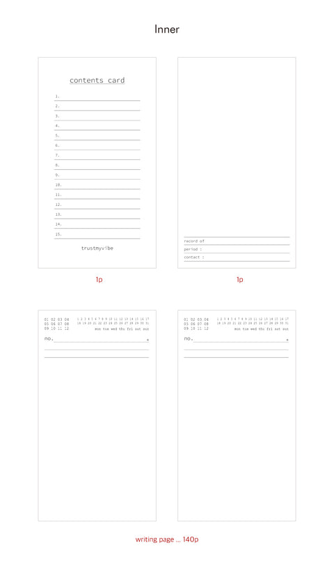 Writing Journal [3colors] | Scrapbook