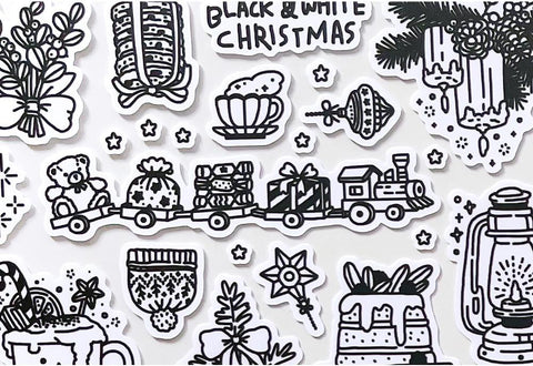 Christmas Line Seal Sticker | Deco Sticker