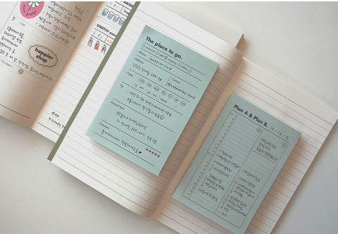 O LD! Happier Memo Pad [12types] | Daily Notepad