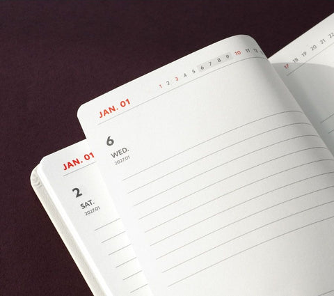 2027 Brilliant Daily Planner [7colors] | Daily Diary