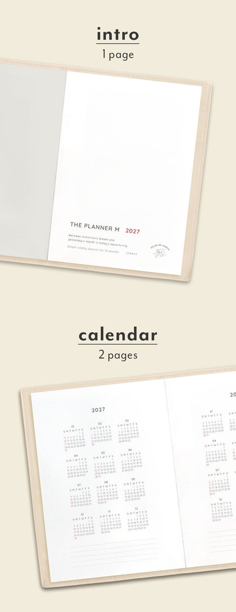 2027 The Planner M Weekly Planner [4colors]