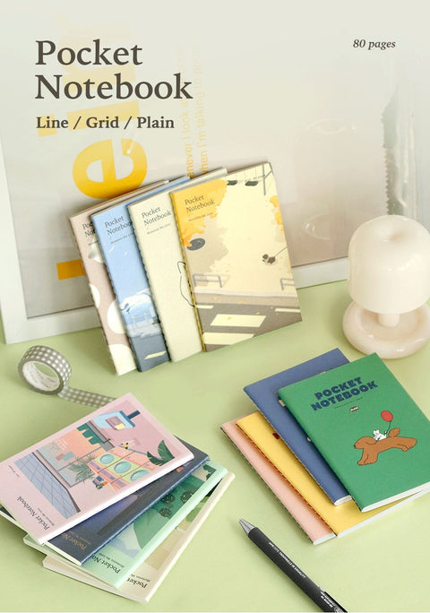 Pocket Notebook v.3 _ Grid [4types] | Squared Notebook