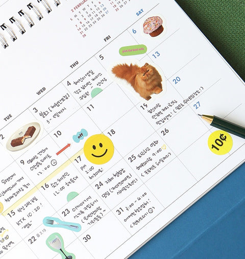2026-2027 Desk Calendar + Undated Scheduler (2026.7 - 2027.12)