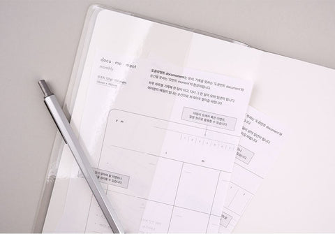 Docu Moment Monthly Planner [2types] | Monthly Diary