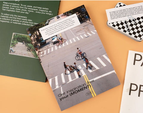 Scrap the Moment Notebook [3types] | Grid Line Blank