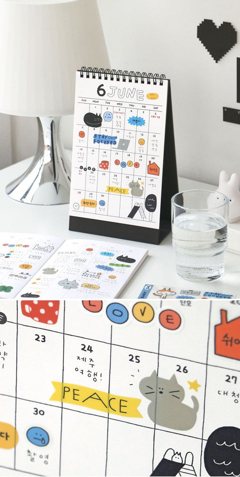 Doodle Daily Deco Sticker Pack [2types] | 6sheets