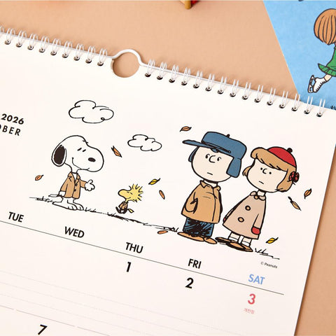 2026 Peanuts Snoopy Wall Calendar