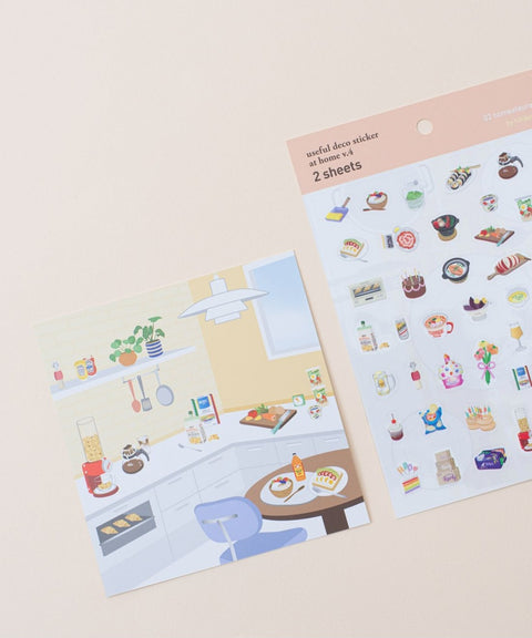 Useful Deco Stickers _ At Home v.4 [3types]