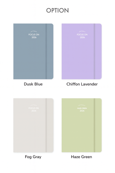 2026 Focus On Weekly Planner B6 [4colors] | Weekly Diary