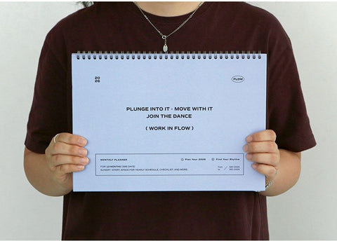 2026 Flow Monthly Planner A4 [2colors] | 2026 Desk Calendar