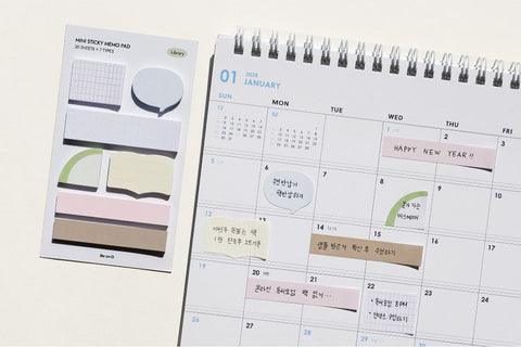 Mini Memo Sticky Notes [2types] | Bookmark