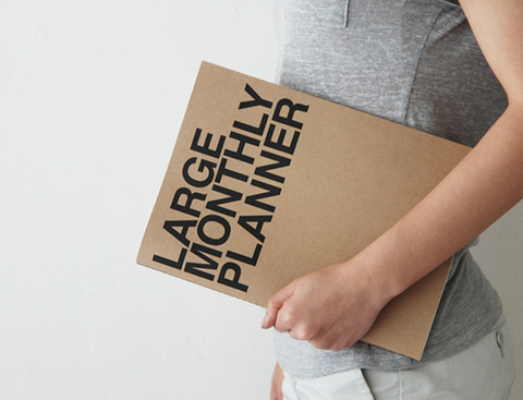 Kraft Monthly Planner [mini, small, medium, large]