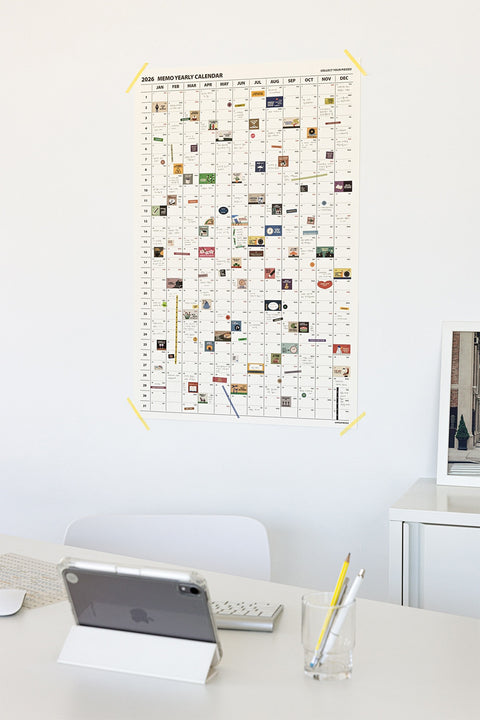 2026 Life&Pieces Yearly Calendar Poster + Point Sticker Set [2types]