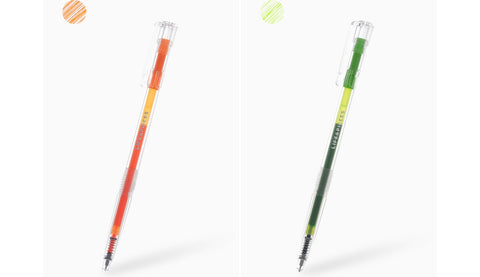 LIFE&PIECES Clear Gel Pen Set 0.38mm _ 14colors Set