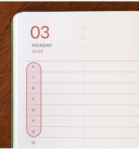2027 PRISM Daily Diary B6 [6colors] | Daily Planner 2027