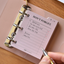 Freestyle Index Pad Mini 3 Holes Inserts [17types] | 3 Ring Diary Inserts