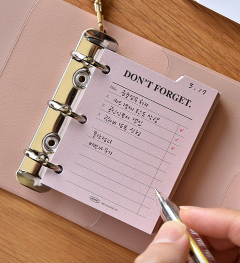 Freestyle Index Pad Mini 3 Holes Inserts [17types] | 3 Ring Diary Inserts