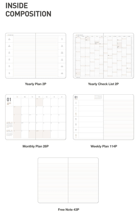 2025 Basic Weekly Planner [8colors]