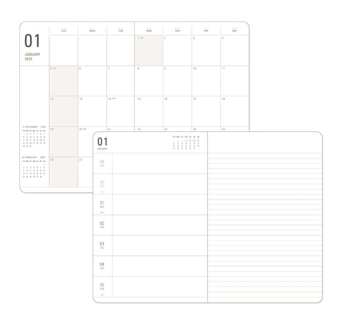 2025 Basic Weekly Planner [8colors]