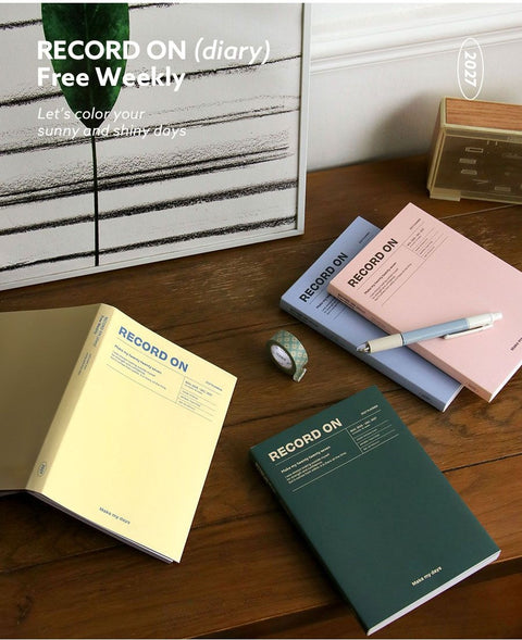 2027 Record On Weekly Planner B6 [4colors]