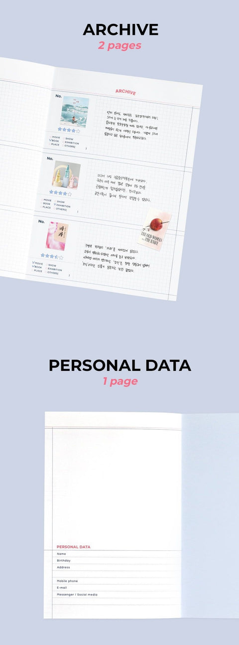 2027 Record On Weekly Planner A5 [4colors]