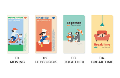 Slow Weekly Planner [4types] | Compact Handy Weekly Diary
