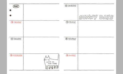 2027 Doodle Weekly Planner [4types]