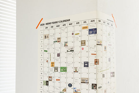 2026 Life&Pieces Yearly Calendar Poster + Point Sticker Set [2types]