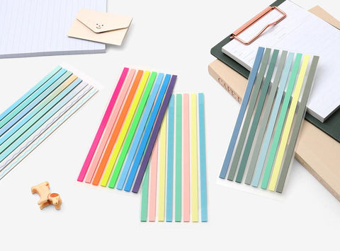 Color Index Long Highlighter Sticky Notes [4types]