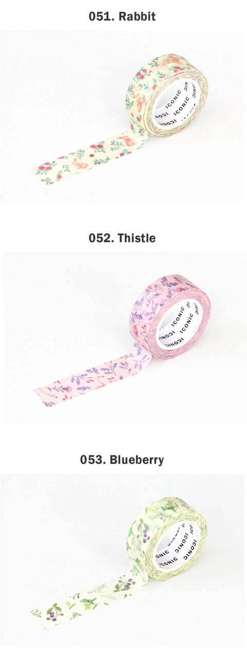 FLOWER Masking Tape [6types]